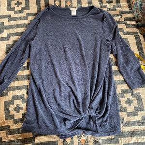 Nordstrom Mattie M boho oversized lightweight 3/4 sleeve sweater XS